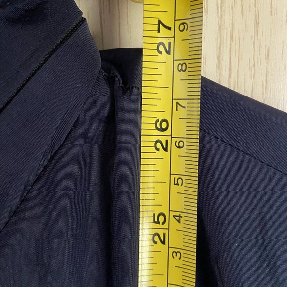 OUTHERE UTILITY WINDBREAKER W/HIDDEN HOOD Navy Italy Men’s Sz Medium - Picture 15 of 16